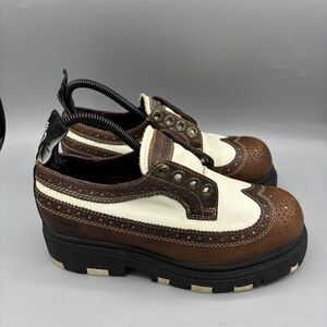 LONDON UNDERGROUND Y2K Creeper Platform Shoes Wingtip Chunky Women's Size 6.5